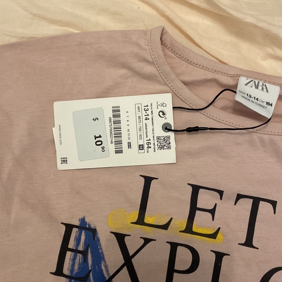 Zara girls wide t-shirt - Picture 3 of 3